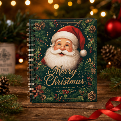 Merry Christmas Gift Card Holder Book