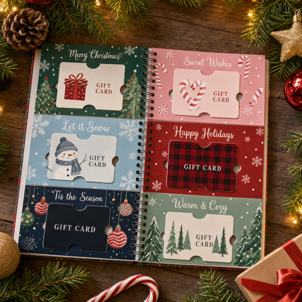 Merry Christmas Gift Card Holder Book